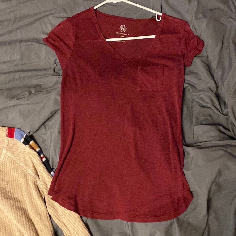 Burgundy T-shirt